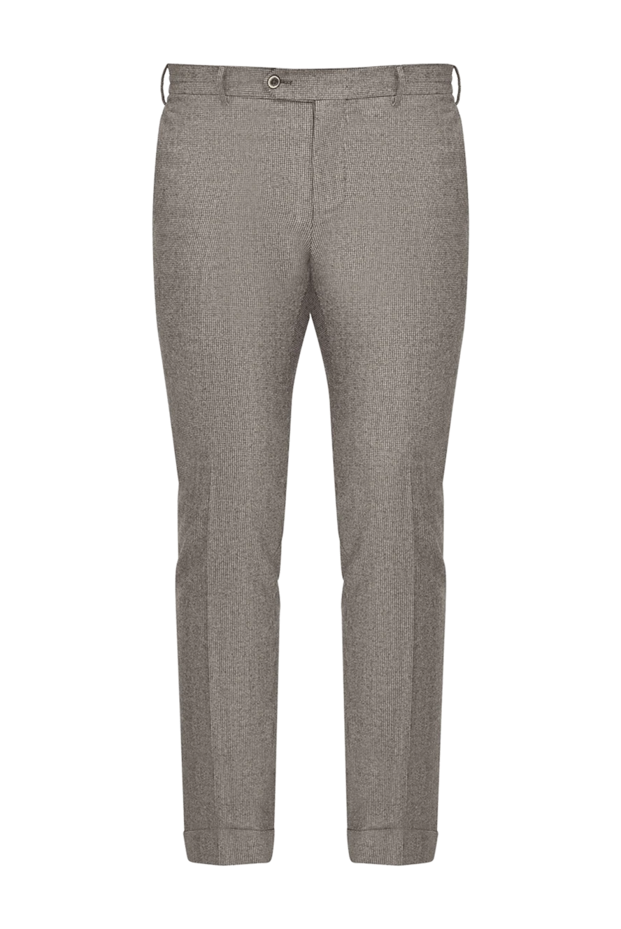 PT01 (Pantaloni Torino) man men's trousers made of wool and elastane gray  купить с ценами и фото 175791 - photo 1