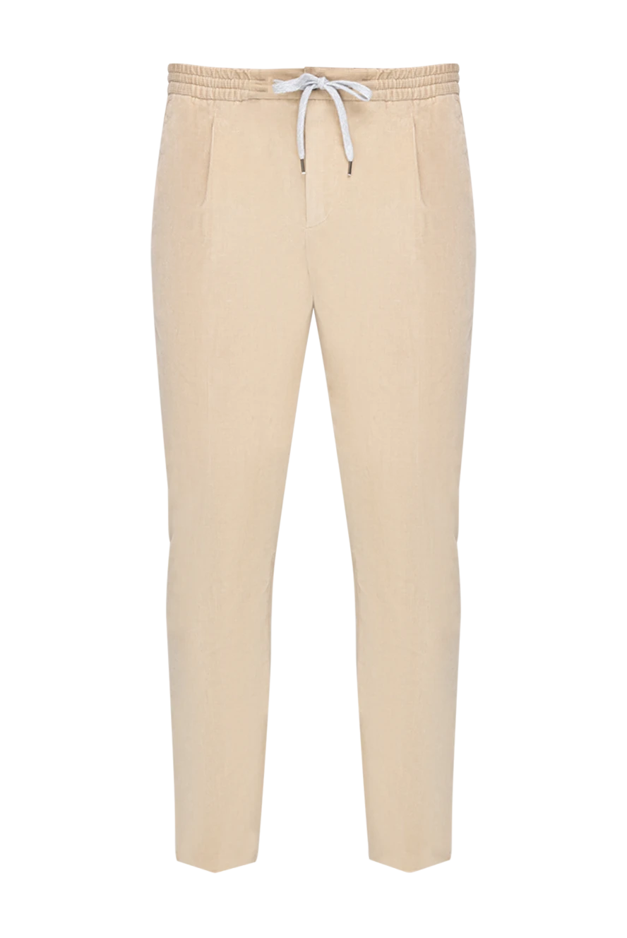 PT01 (Pantaloni Torino) man  men's trousers made of cotton and elastane, beige купить с ценами и фото 175795 - photo 1