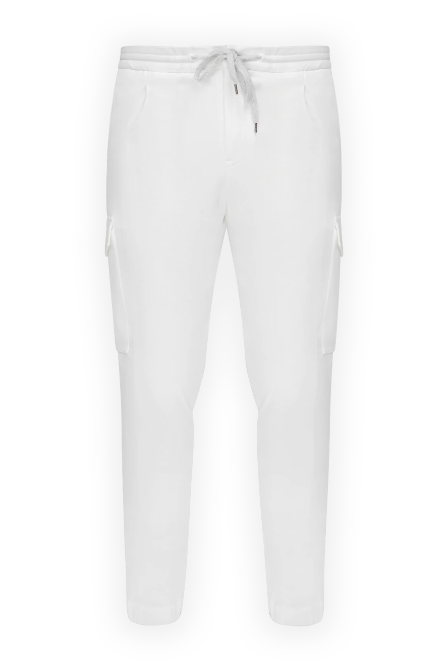 PT01 (Pantaloni Torino) man  men's white trousers купить с ценами и фото 175798 - photo 1