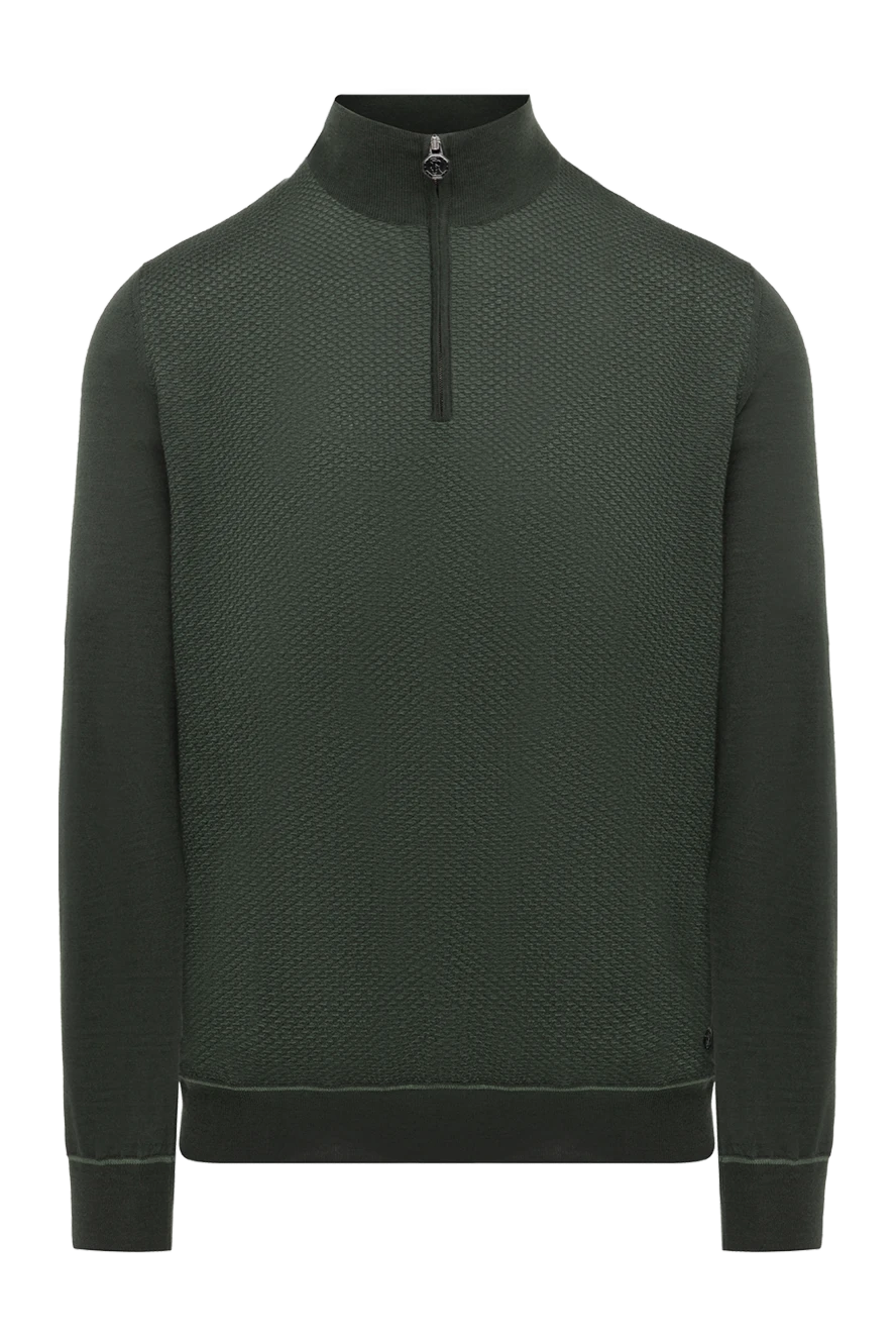 Stefano Ricci тройер из кашемира и шелка мужской зеленый 175829 - фото 1