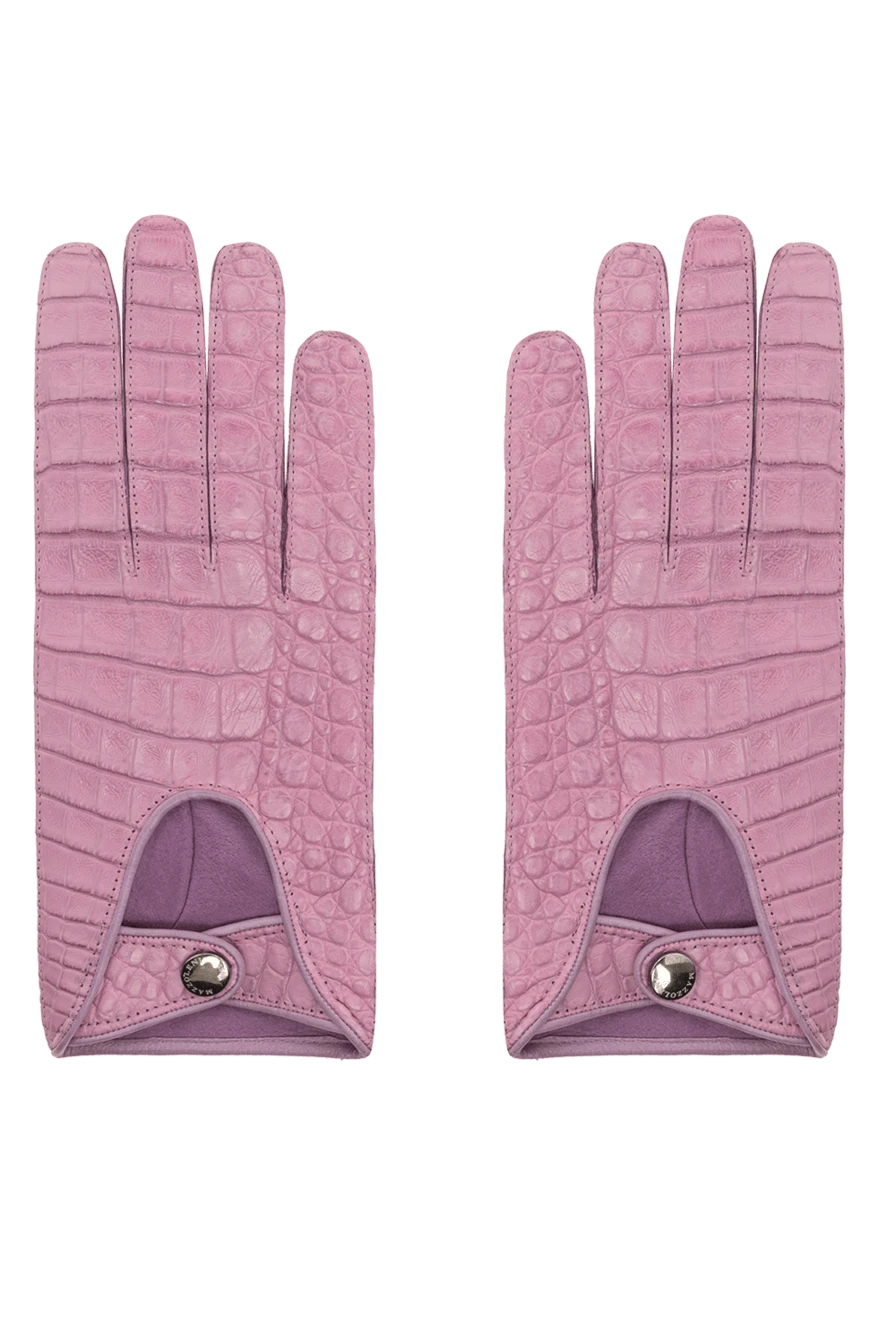 Mazzoleni woman purple leather gloves for women купить с ценами и фото 175838 - photo 1