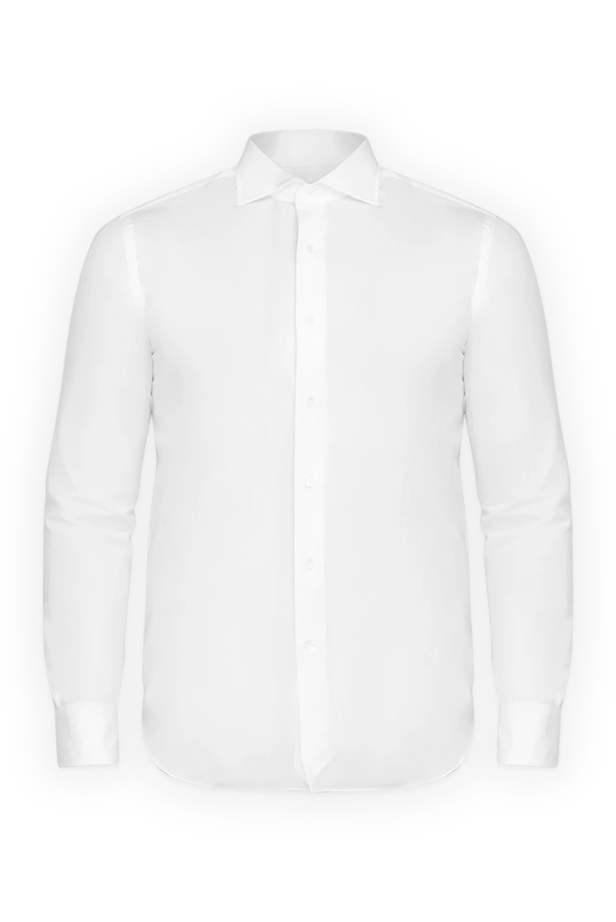 Alessandro Gherardi man  men's white cotton shirt купить с ценами и фото 175840 - photo 1