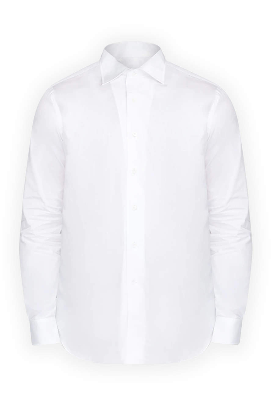 Alessandro Gherardi man  men's white cotton shirt купить с ценами и фото 175841 - photo 1