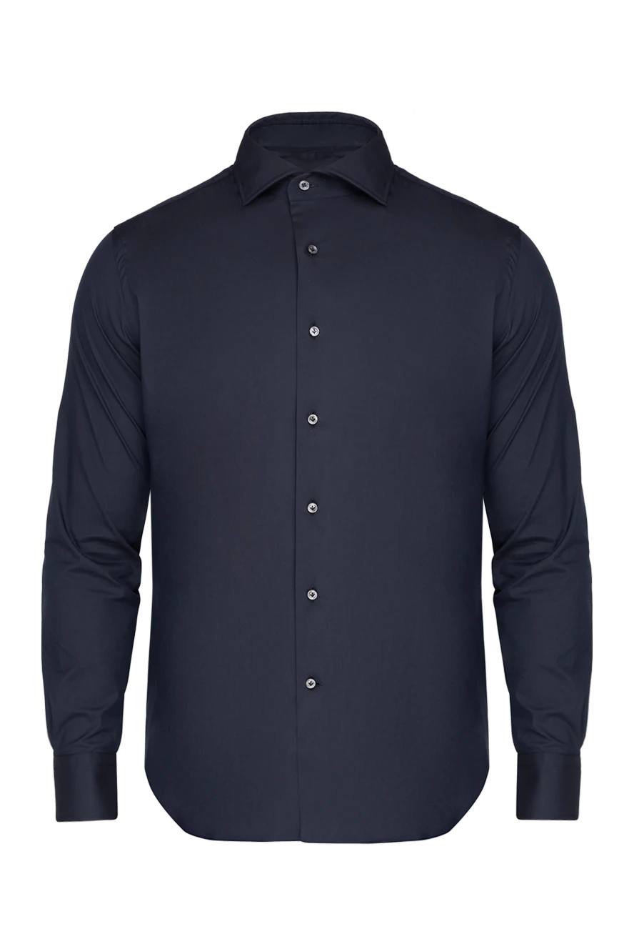 Alessandro Gherardi man  men's shirt made of cotton and polyamide, black купить с ценами и фото 175843 - photo 1