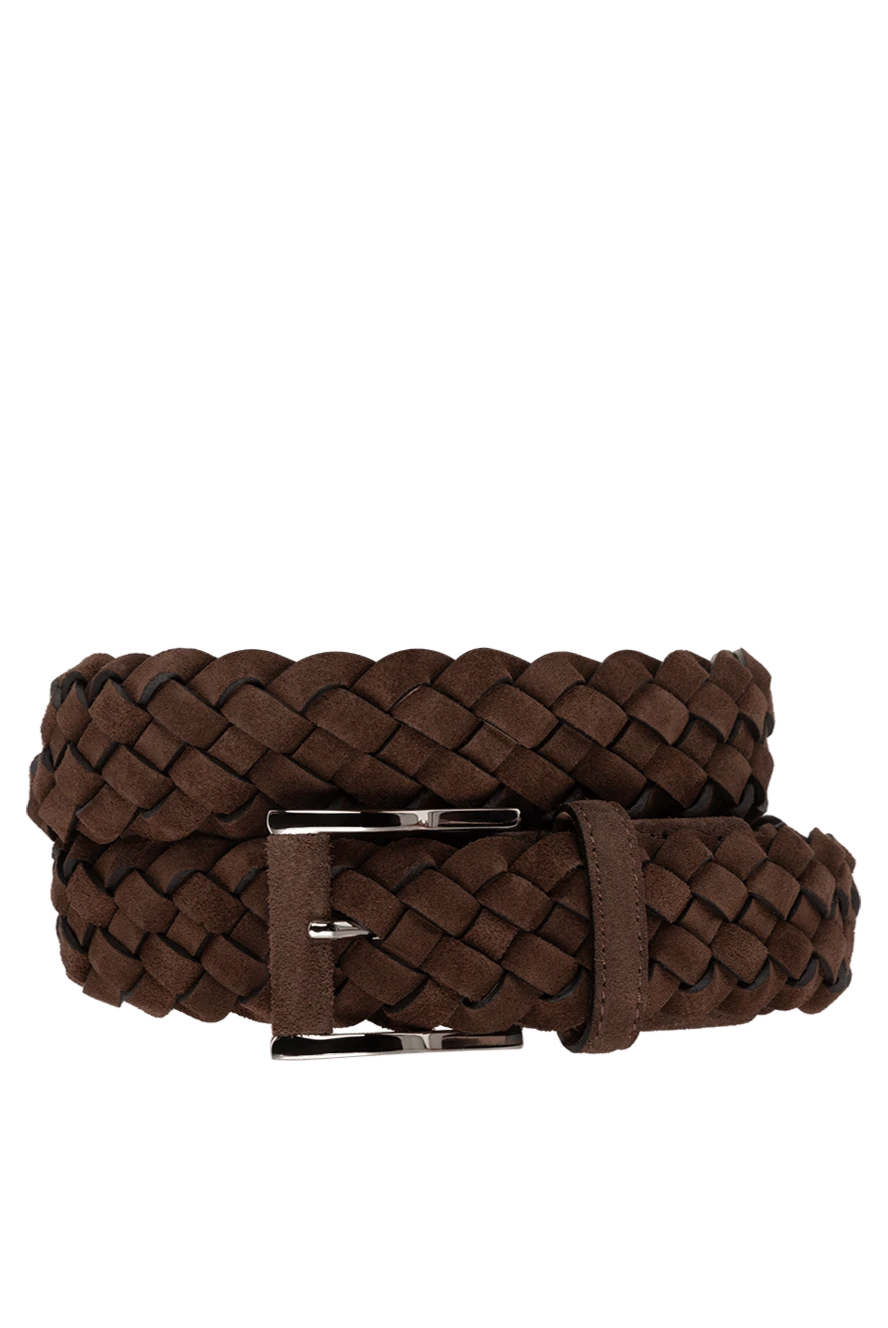 Cesare di Napoli man men's brown suede belt купить с ценами и фото 175847 - photo 1