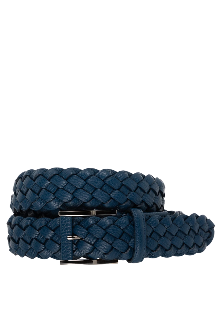 Cesare di Napoli man men's blue leather belt купить с ценами и фото 175866 - photo 1