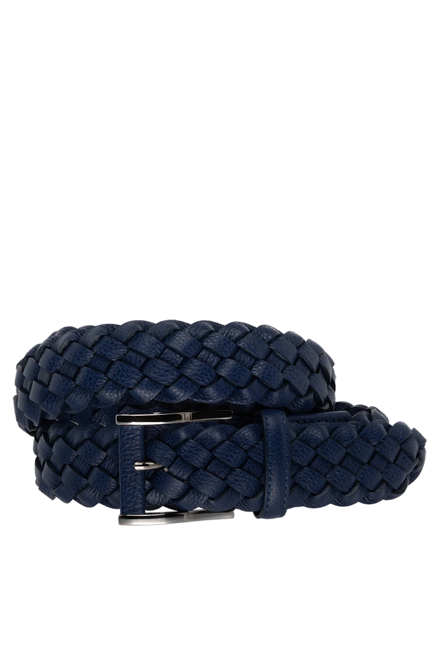 Cesare di Napoli man men's blue leather belt купить с ценами и фото 175867 - photo 1