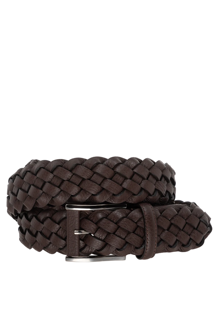 Cesare di Napoli man men's brown leather belt купить с ценами и фото 175869 - photo 1