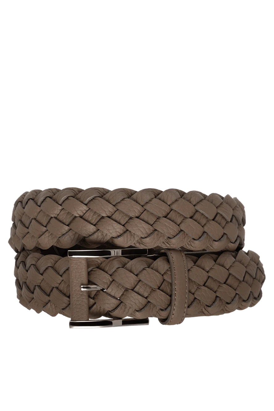 Cesare di Napoli man men's brown leather belt купить с ценами и фото 175871 - photo 1