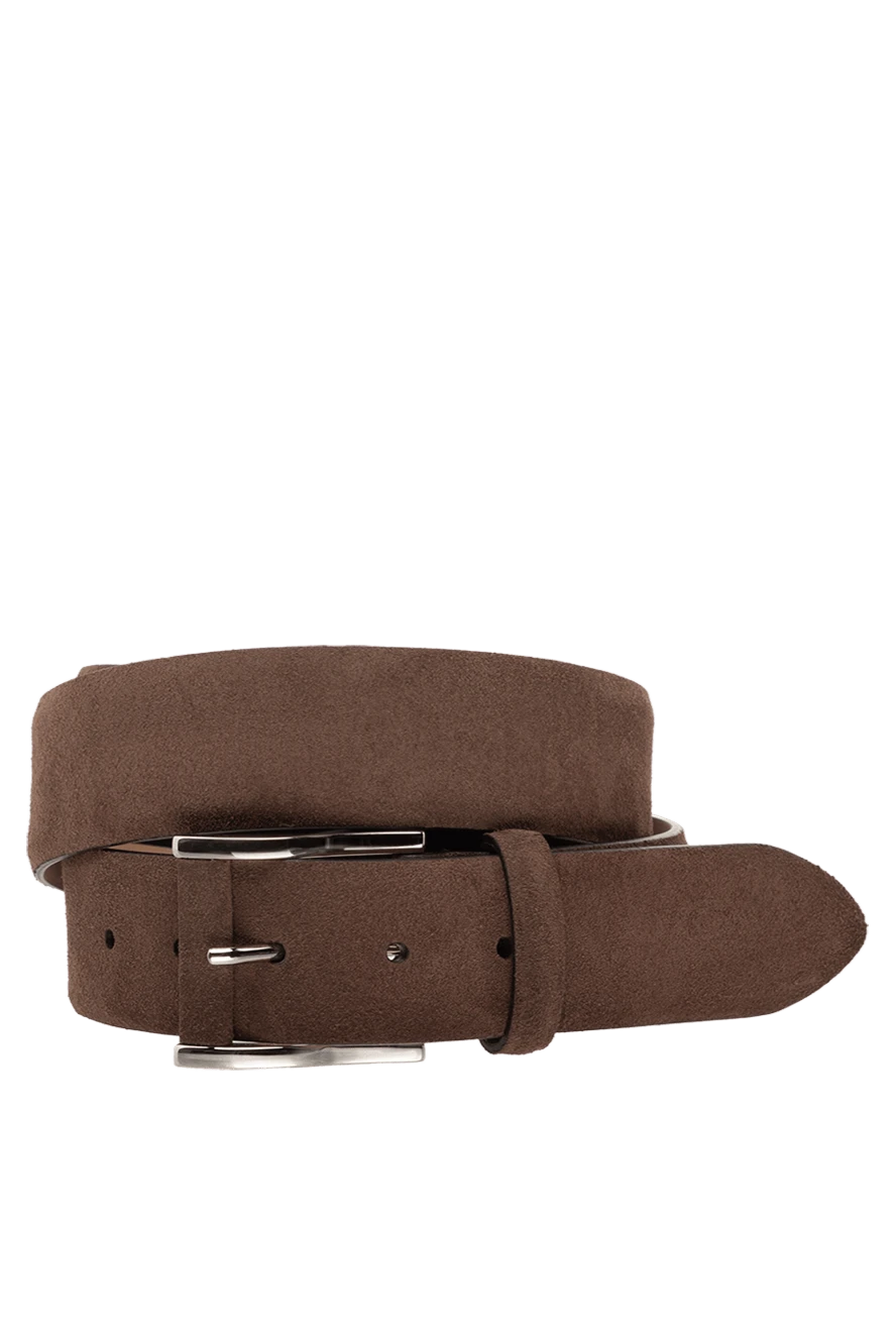 Cesare di Napoli man men's brown suede belt купить с ценами и фото 175877 - photo 1