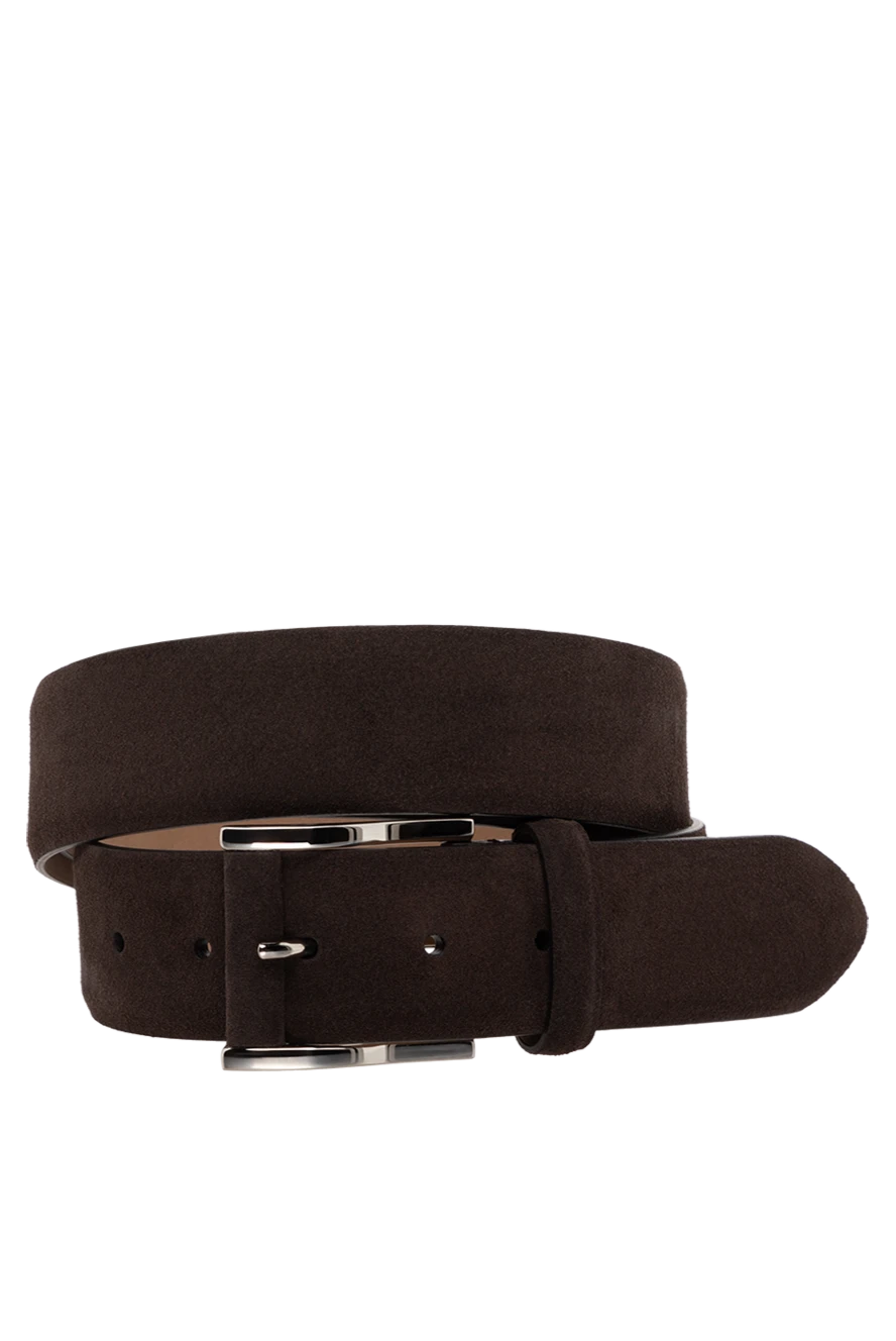 Cesare di Napoli man men's brown suede belt купить с ценами и фото 175880 - photo 1