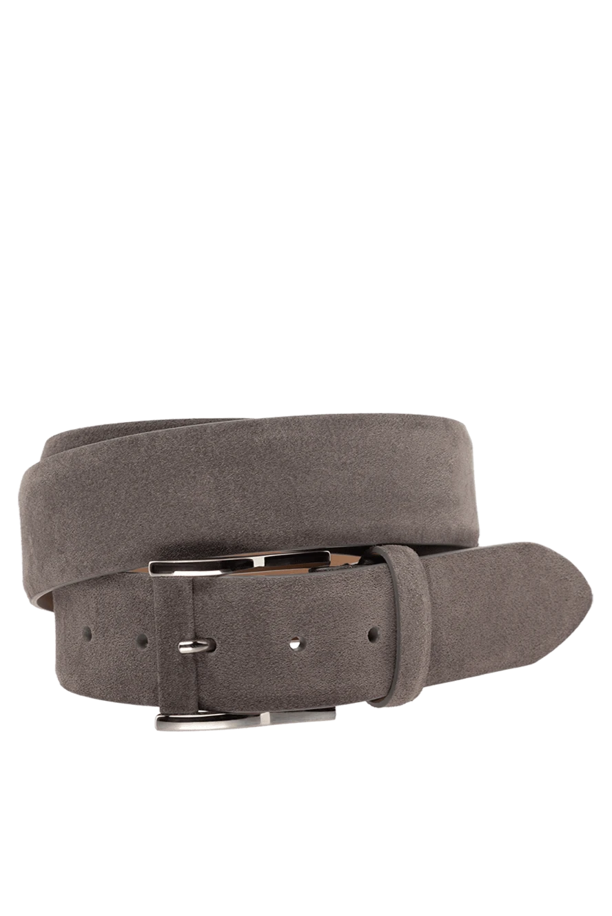 Cesare di Napoli man men's brown suede belt купить с ценами и фото 175881 - photo 1