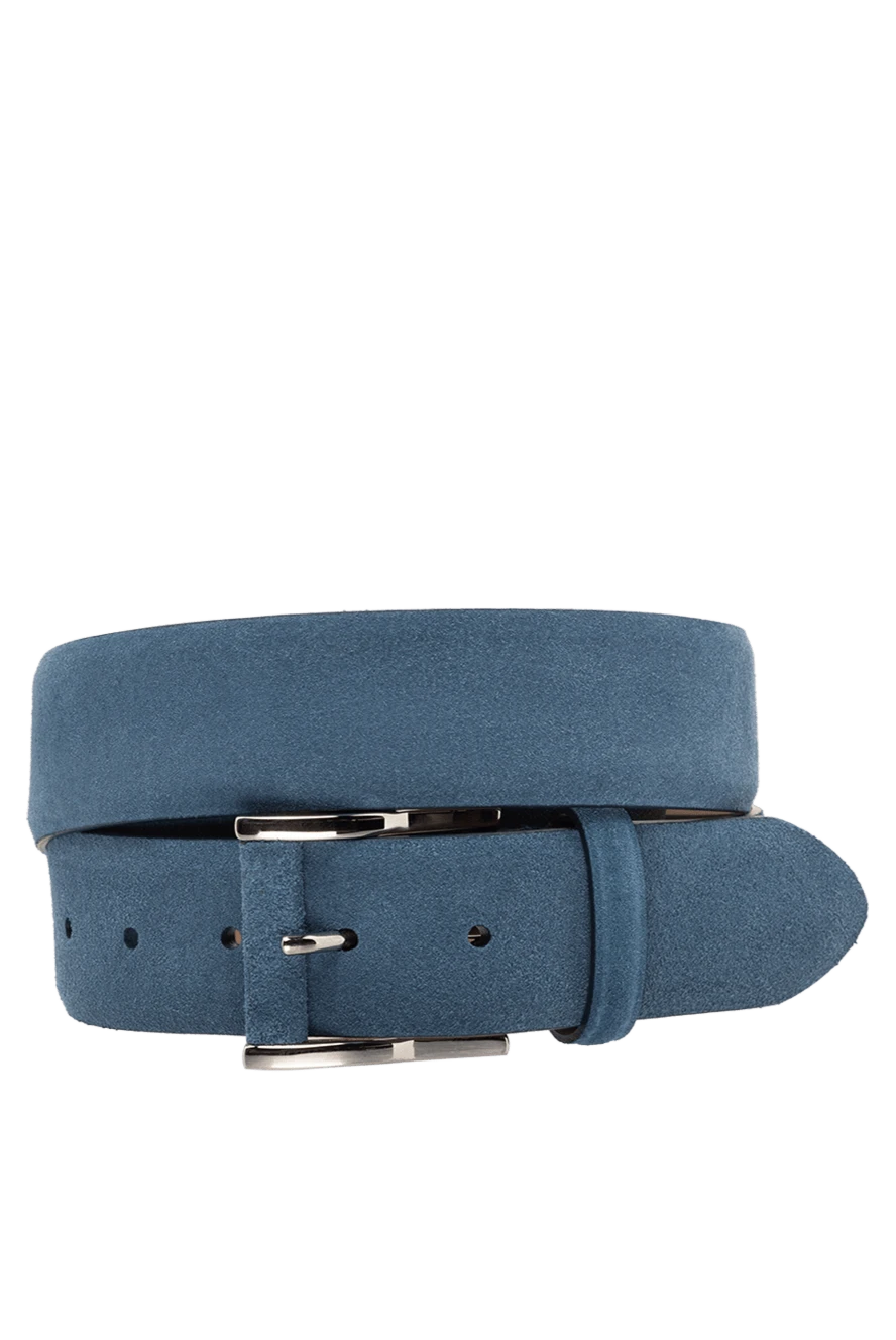 Cesare di Napoli man men's blue suede belt купить с ценами и фото 175882 - photo 1