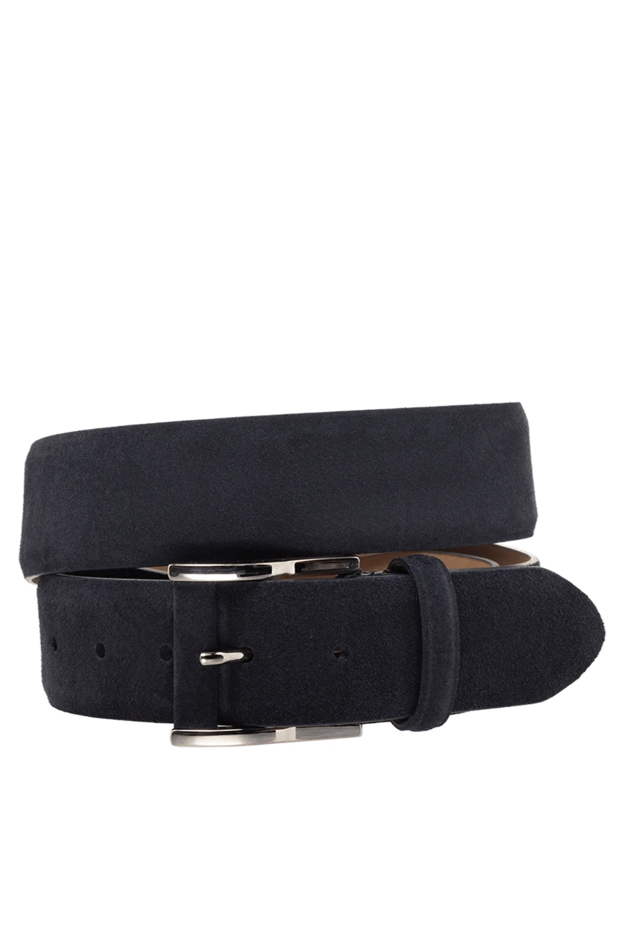 Cesare di Napoli man men's blue suede belt купить с ценами и фото 175883 - photo 1