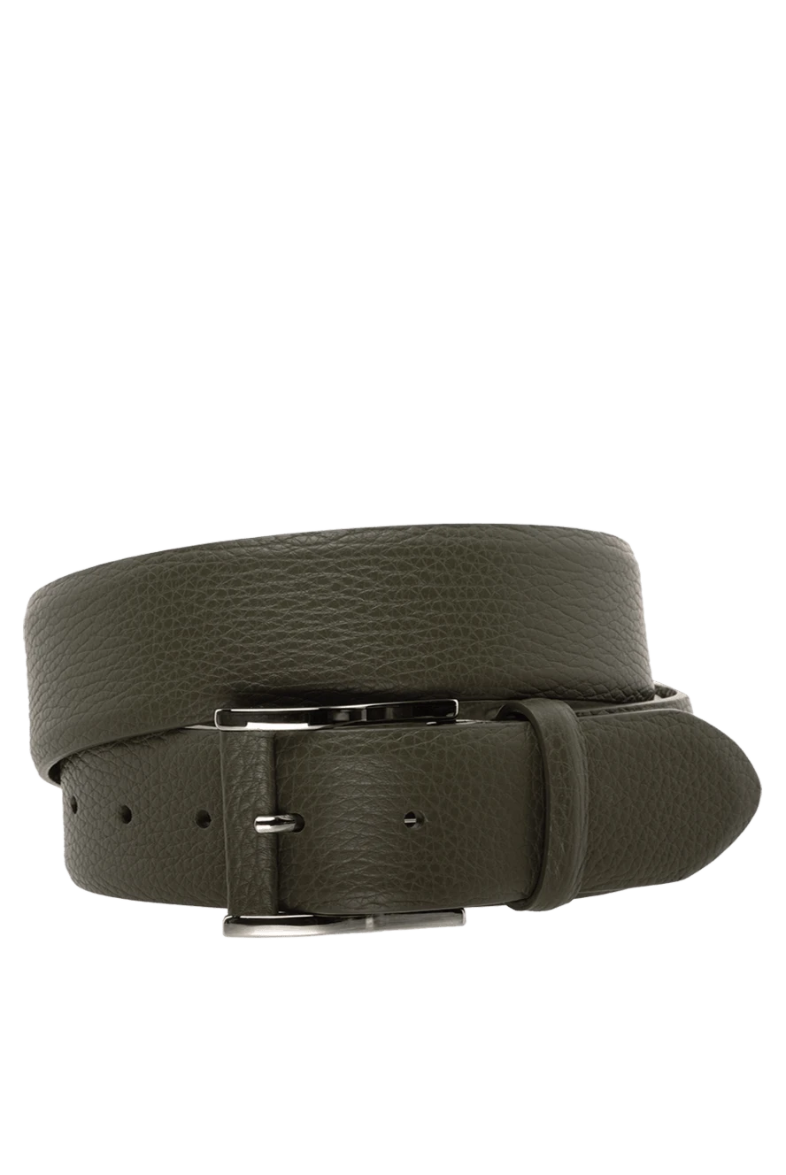 Cesare di Napoli man men's leather belt green купить с ценами и фото 175886 - photo 1