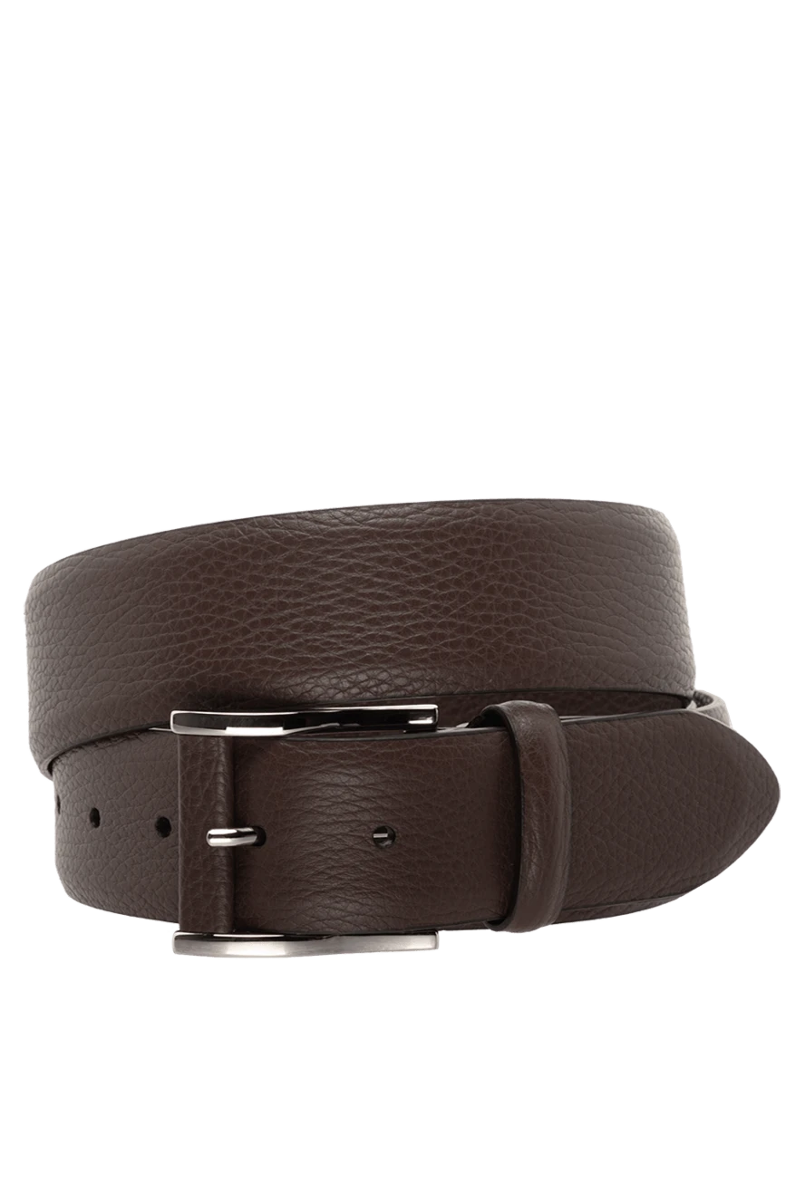 Cesare di Napoli man men's brown leather belt купить с ценами и фото 175888 - photo 1