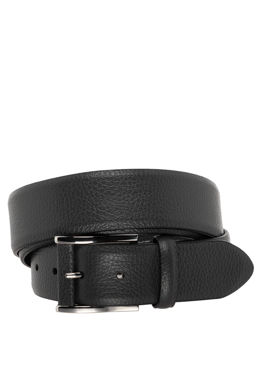 Cesare di Napoli man men's leather belt gray купить с ценами и фото 175889 - photo 1