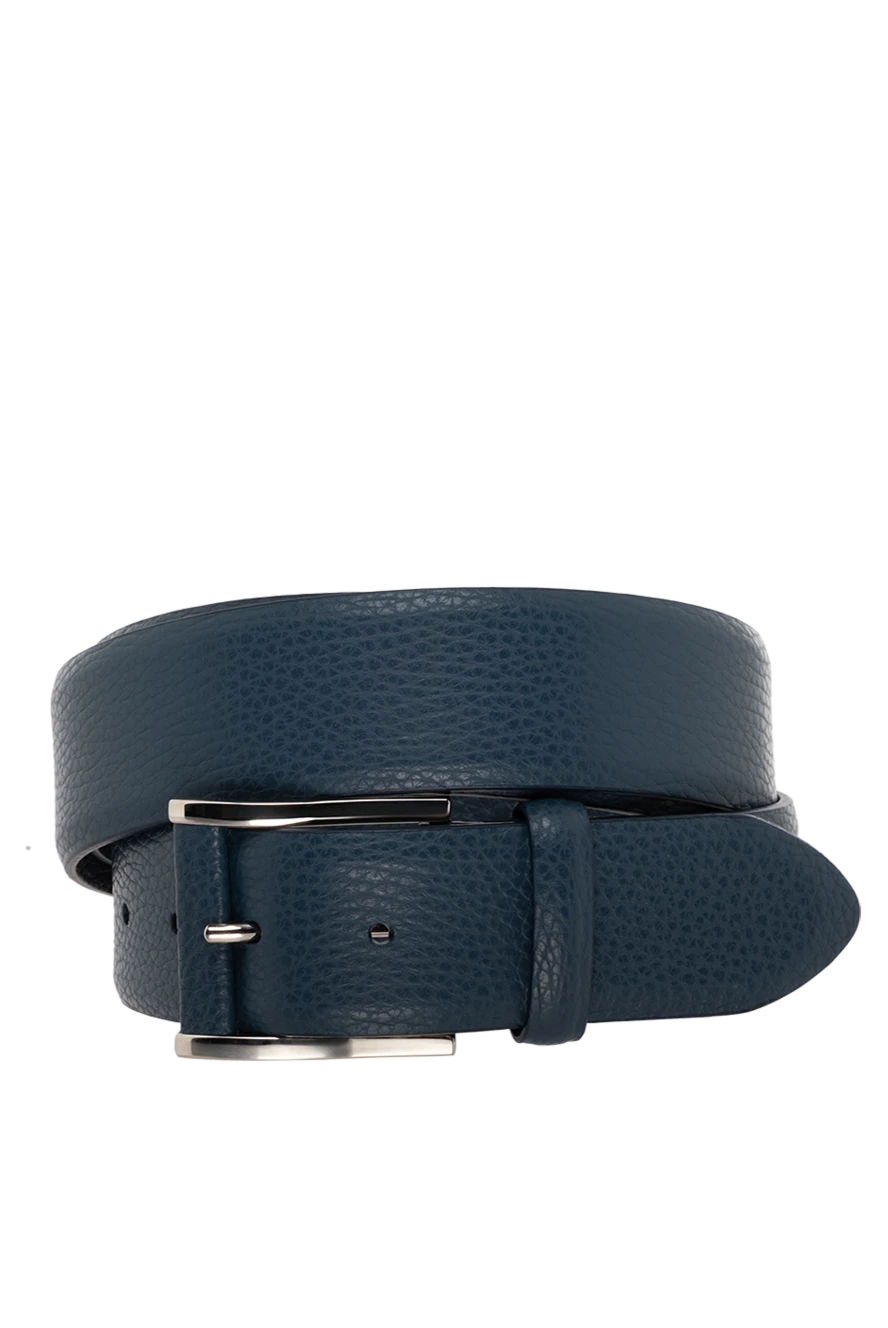 Cesare di Napoli man men's blue leather belt купить с ценами и фото 175897 - photo 1