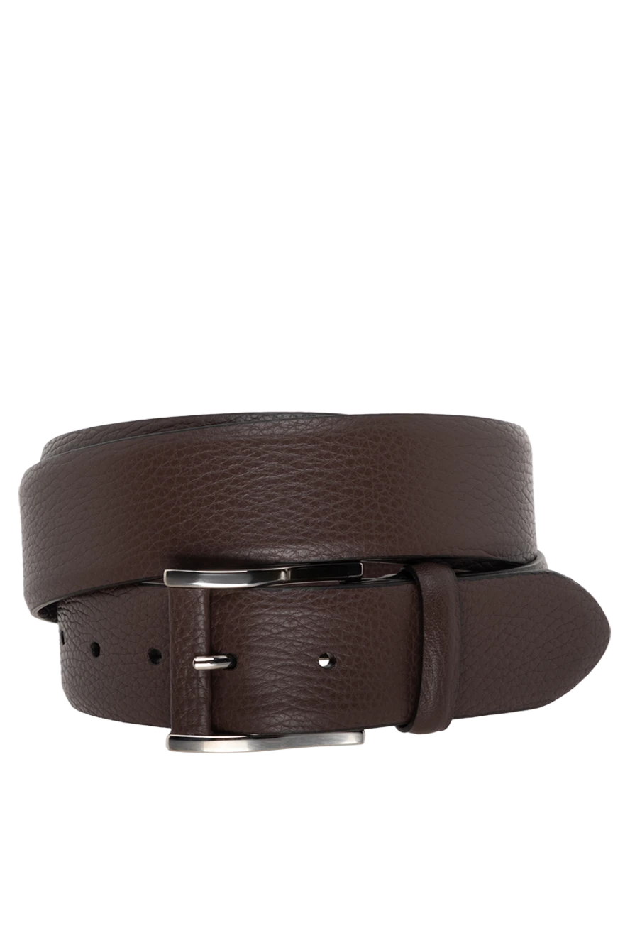 Cesare di Napoli man men's brown leather belt купить с ценами и фото 175898 - photo 1