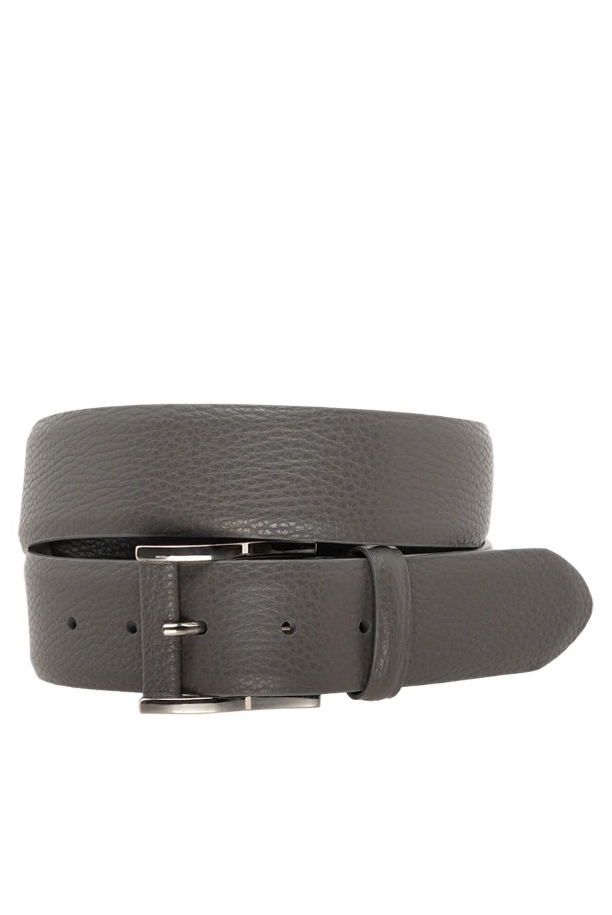 Cesare di Napoli man men's leather belt gray купить с ценами и фото 175900 - photo 1