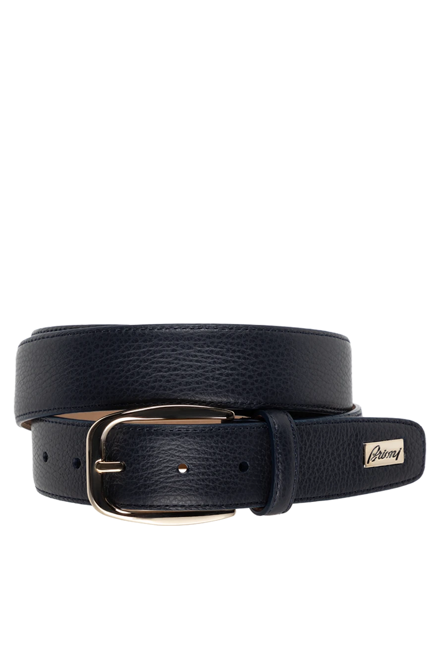 Brioni ремень тёмно-синий с пряжкой и зернистой фактурой
175907 - фото 1