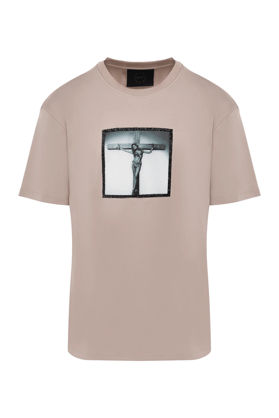 Limitato man beige cotton t-shirt for men купить с ценами и фото 176001 - photo 1