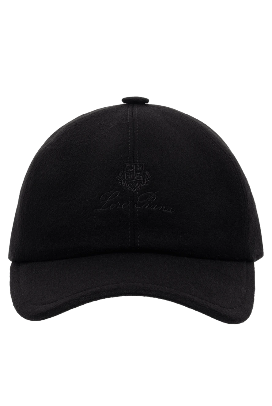 Loro Piana man black cashmere cap for men купить с ценами и фото 176010 - photo 1