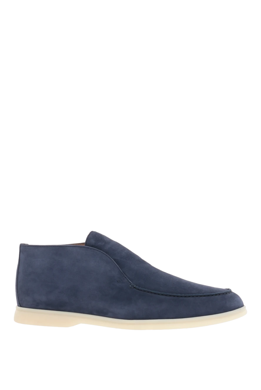 Loro Piana man men's blue nubuck desert boots купить с ценами и фото 176016 - photo 1