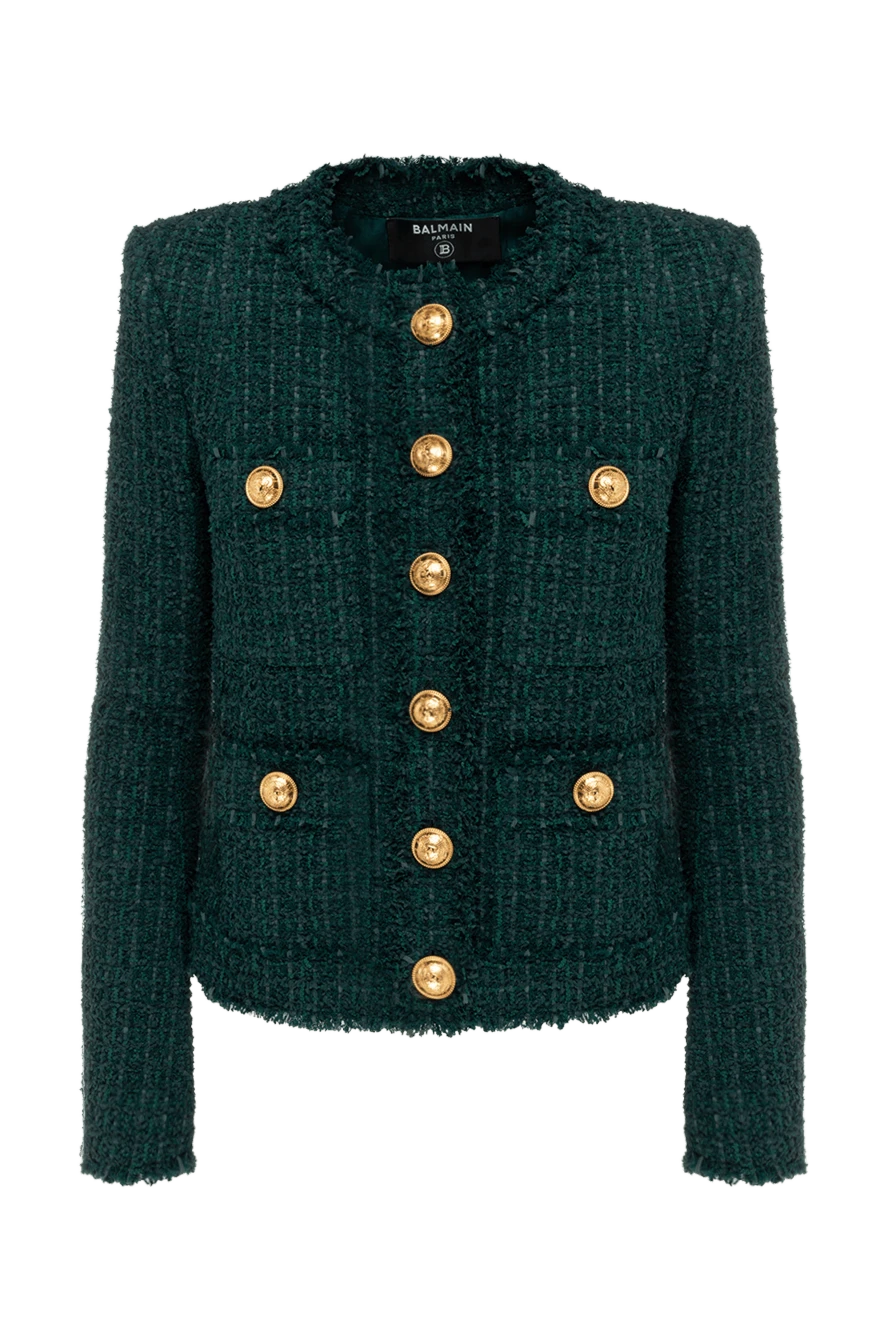 Balmain woman green jacket for women купить с ценами и фото 176054 - photo 1