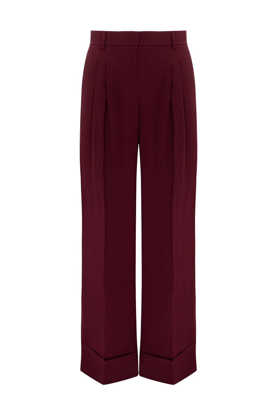 The Andamane woman burgundy polyester pants for women купить с ценами и фото 176060 - photo 1