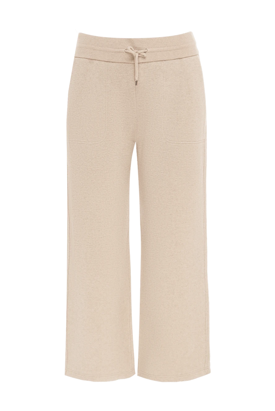 Loro Piana woman beige cashmere trousers for women купить с ценами и фото 176083 - photo 1