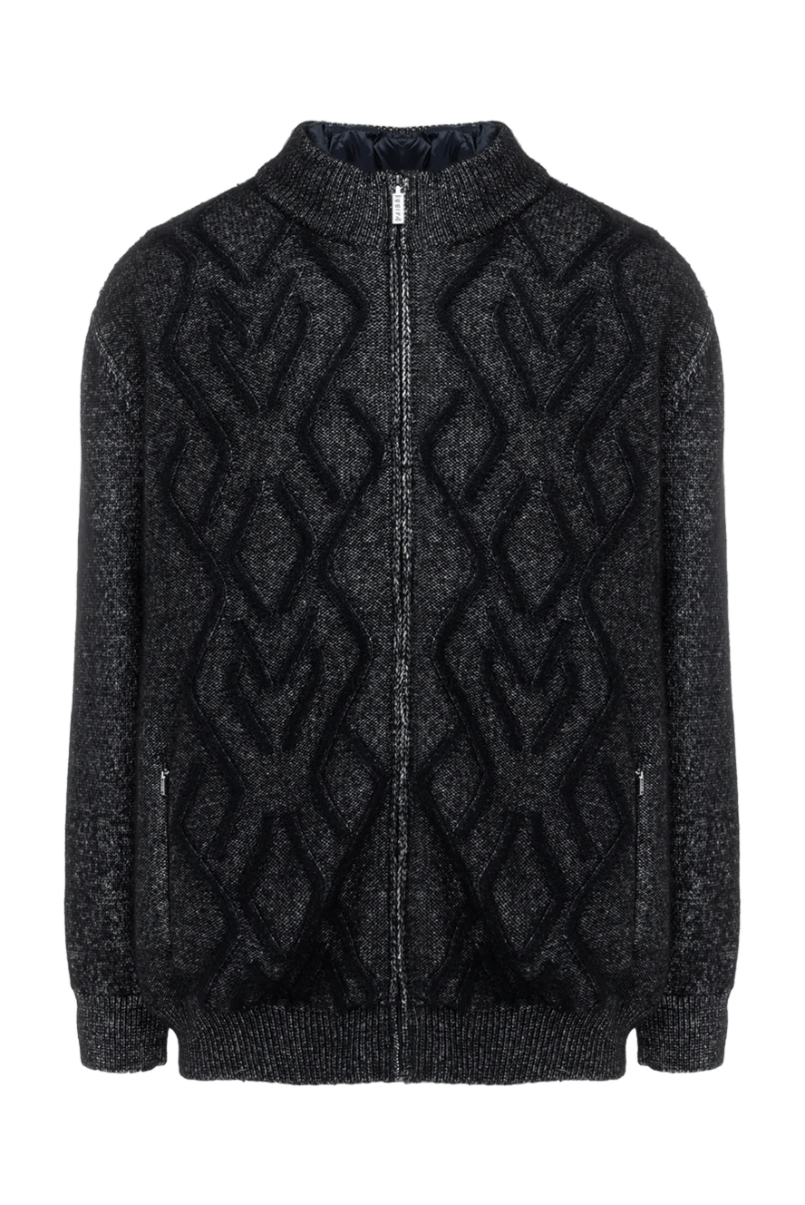 Zilli man cashmere cardigan for men black купить с ценами и фото 176088 - photo 1