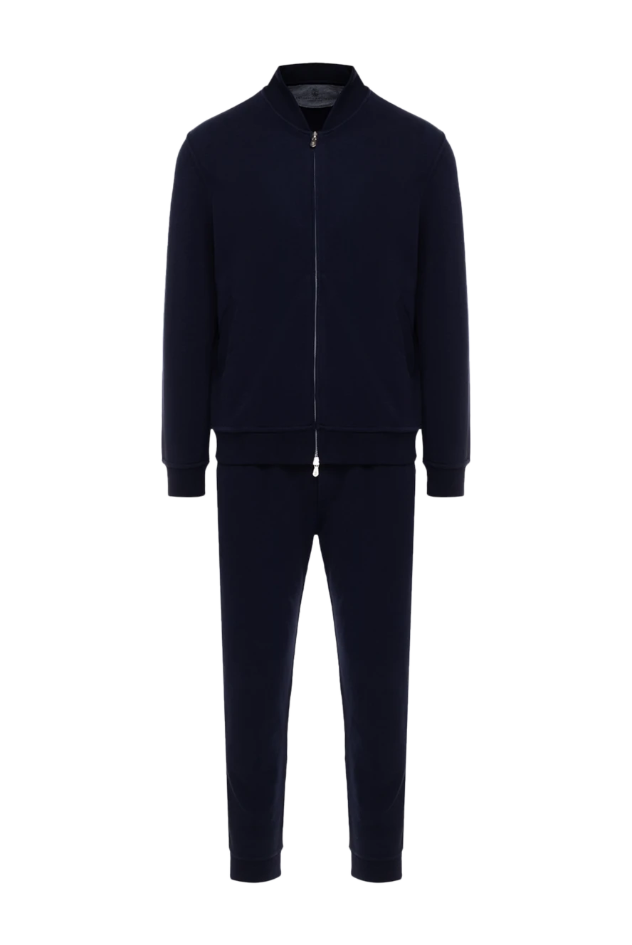 Brunello Cucinelli мақта мен полиамидтен тігілген көгілдір ерлерге арналған жүру костюмі 176115 - фото 1