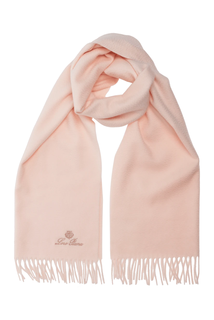 Loro Piana woman pink cashmere scarf for women купить с ценами и фото 176141 - photo 1