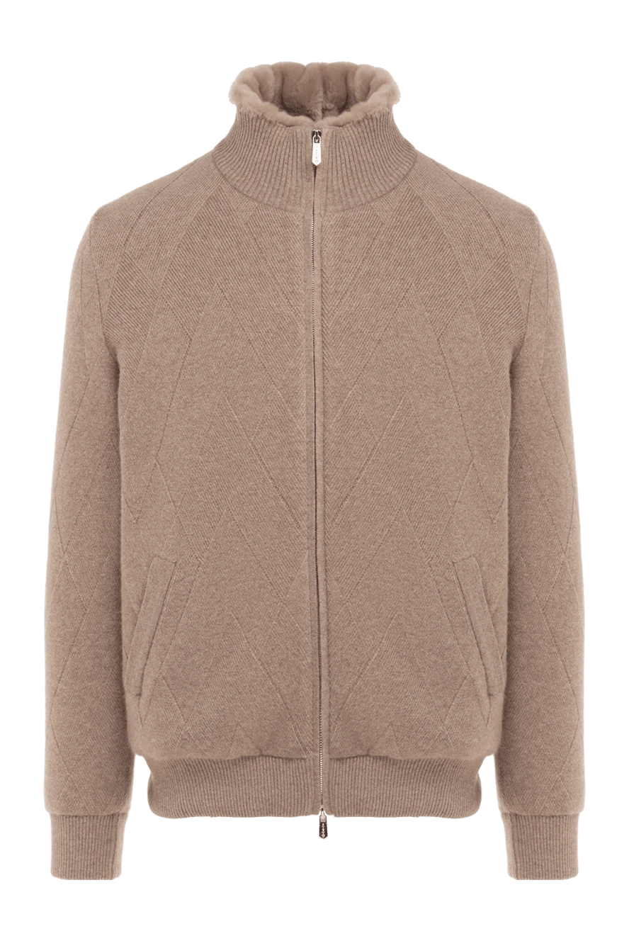 Svevo man cashmere cardigan for men, beige купить с ценами и фото 176194 - photo 1