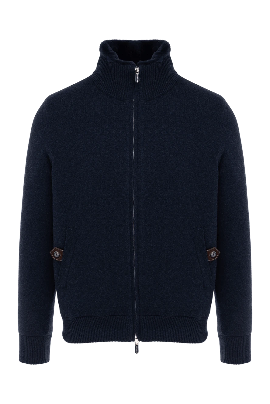 Svevo man men's blue cashmere cardigan купить с ценами и фото 176197 - photo 1