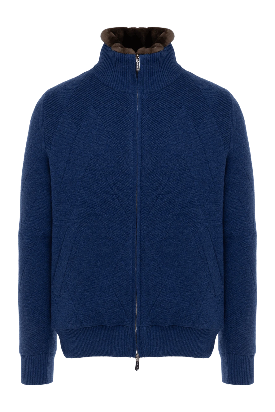 Svevo man men's blue cashmere cardigan купить с ценами и фото 176198 - photo 1