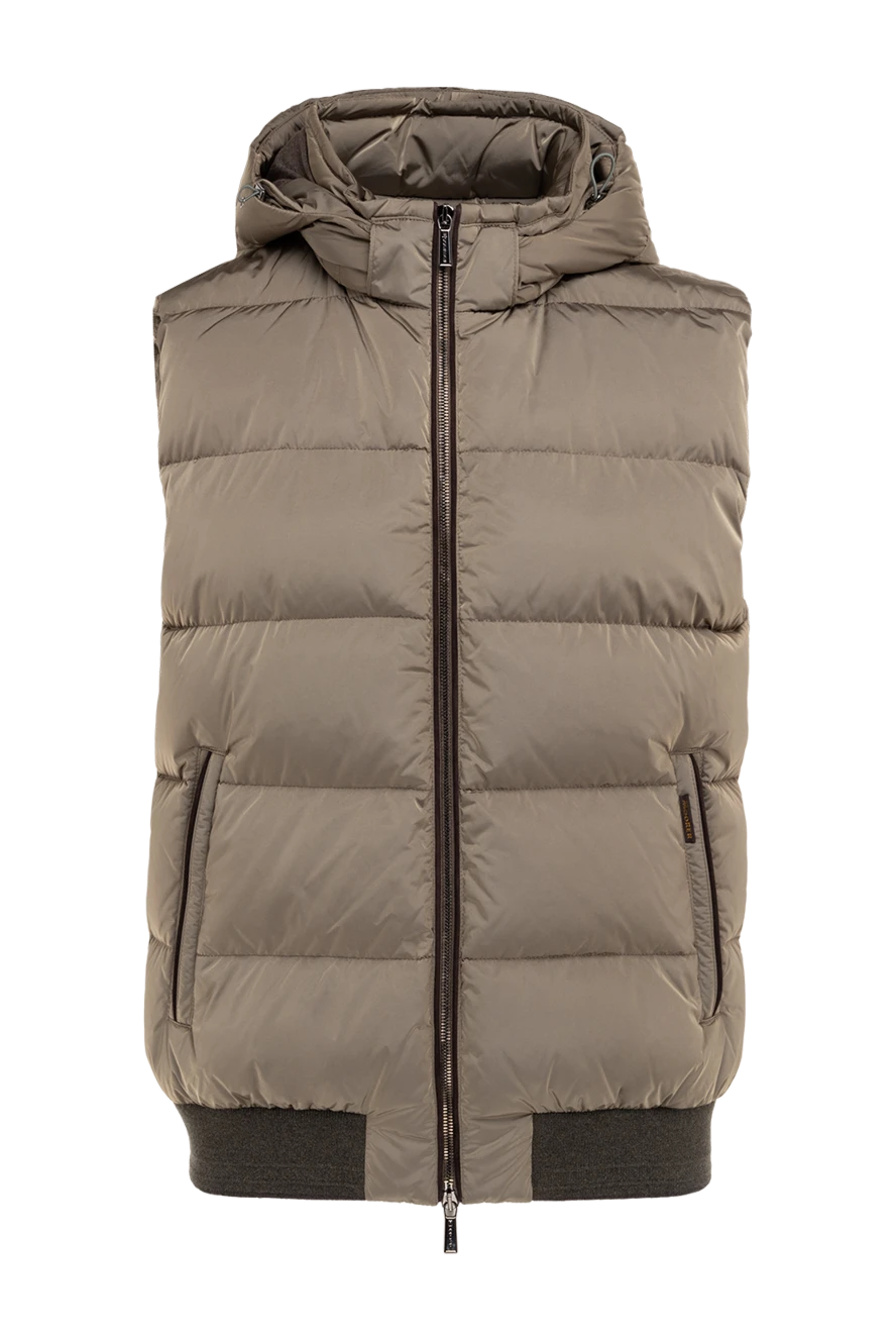 Moorer man beige polyamide vest for men купить с ценами и фото 176237 - photo 1