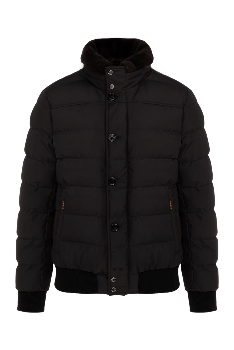 Moorer man men's black down jacket made of polyamide купить с ценами и фото 176238 - photo 1