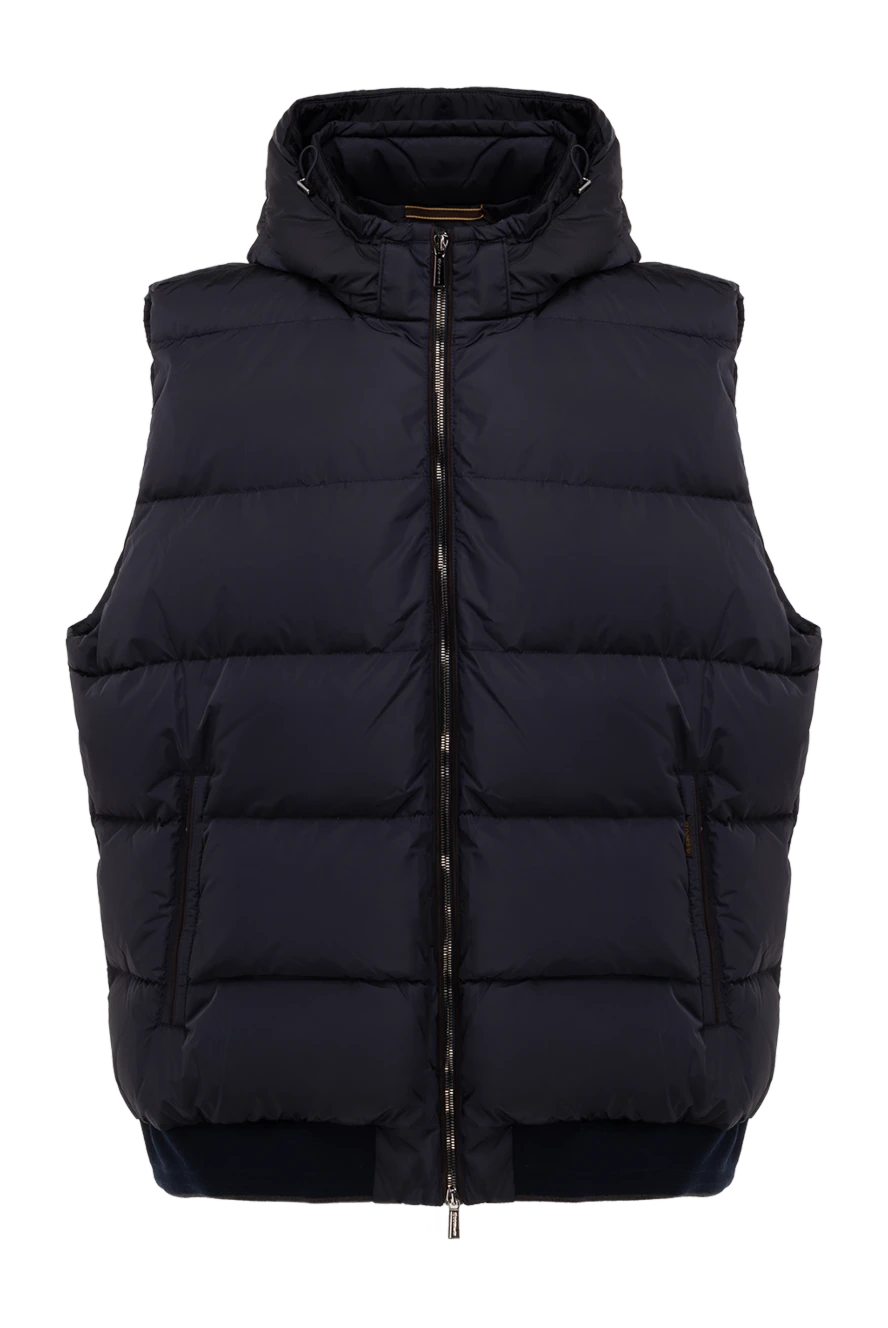 Moorer man men's blue polyamide down vest купить с ценами и фото 176239 - photo 1