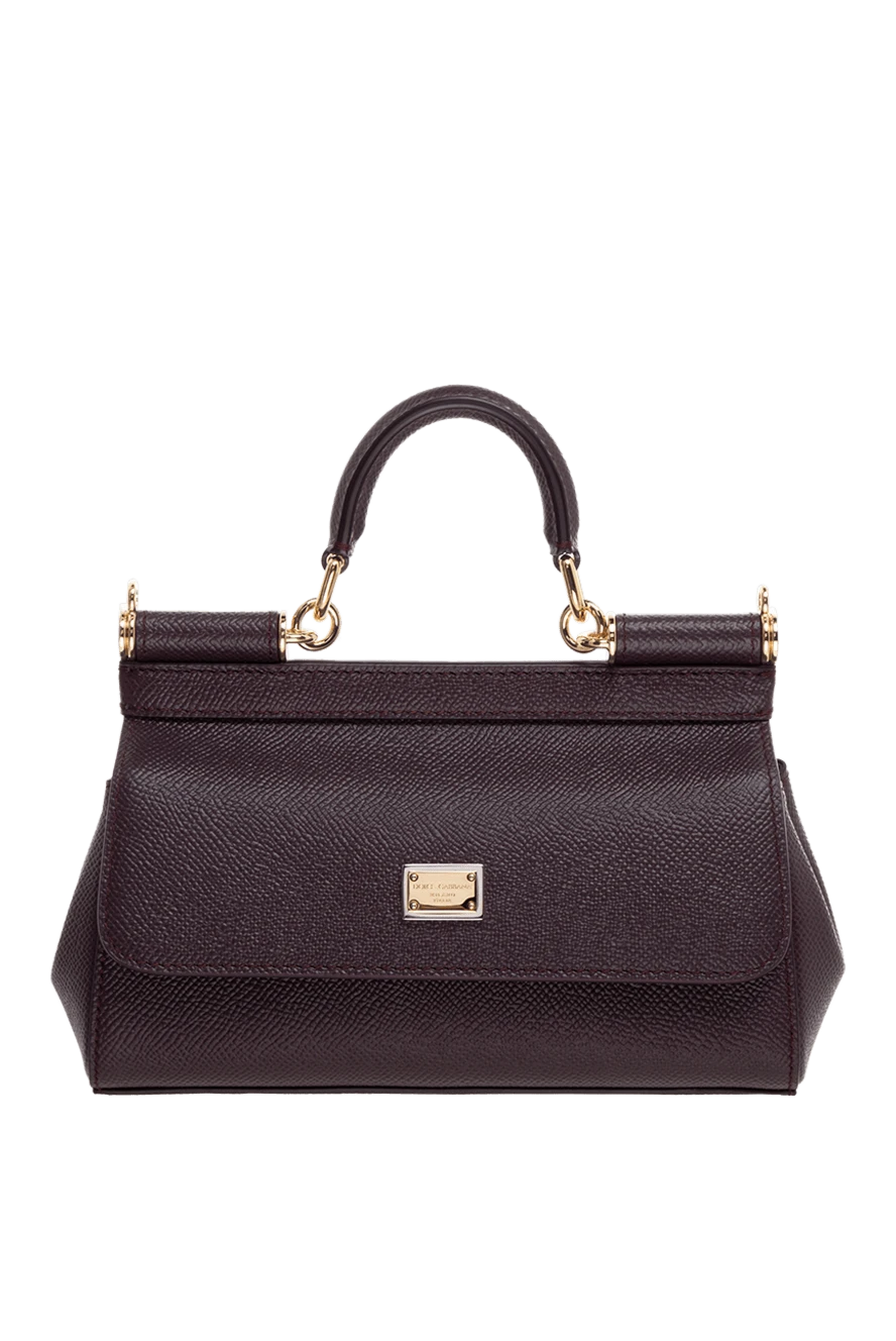 Dolce & Gabbana woman women's leather bag purple купить с ценами и фото 176247 - photo 1