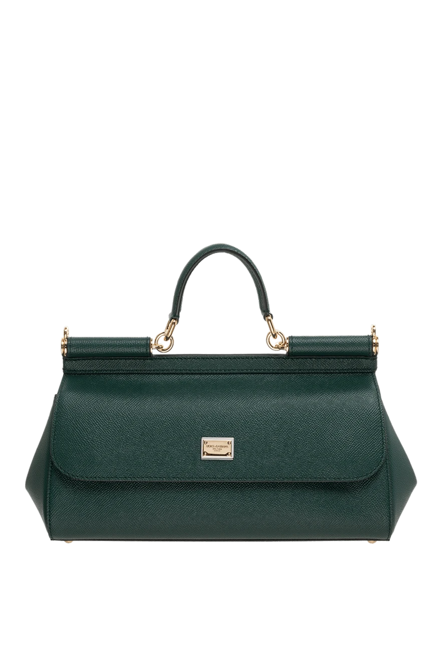 Dolce & Gabbana woman women's leather bag green купить с ценами и фото 176249 - photo 1