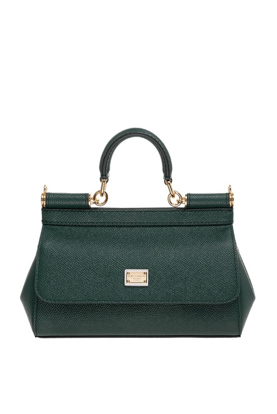 Dolce & Gabbana woman women's leather bag green купить с ценами и фото 176251 - photo 1