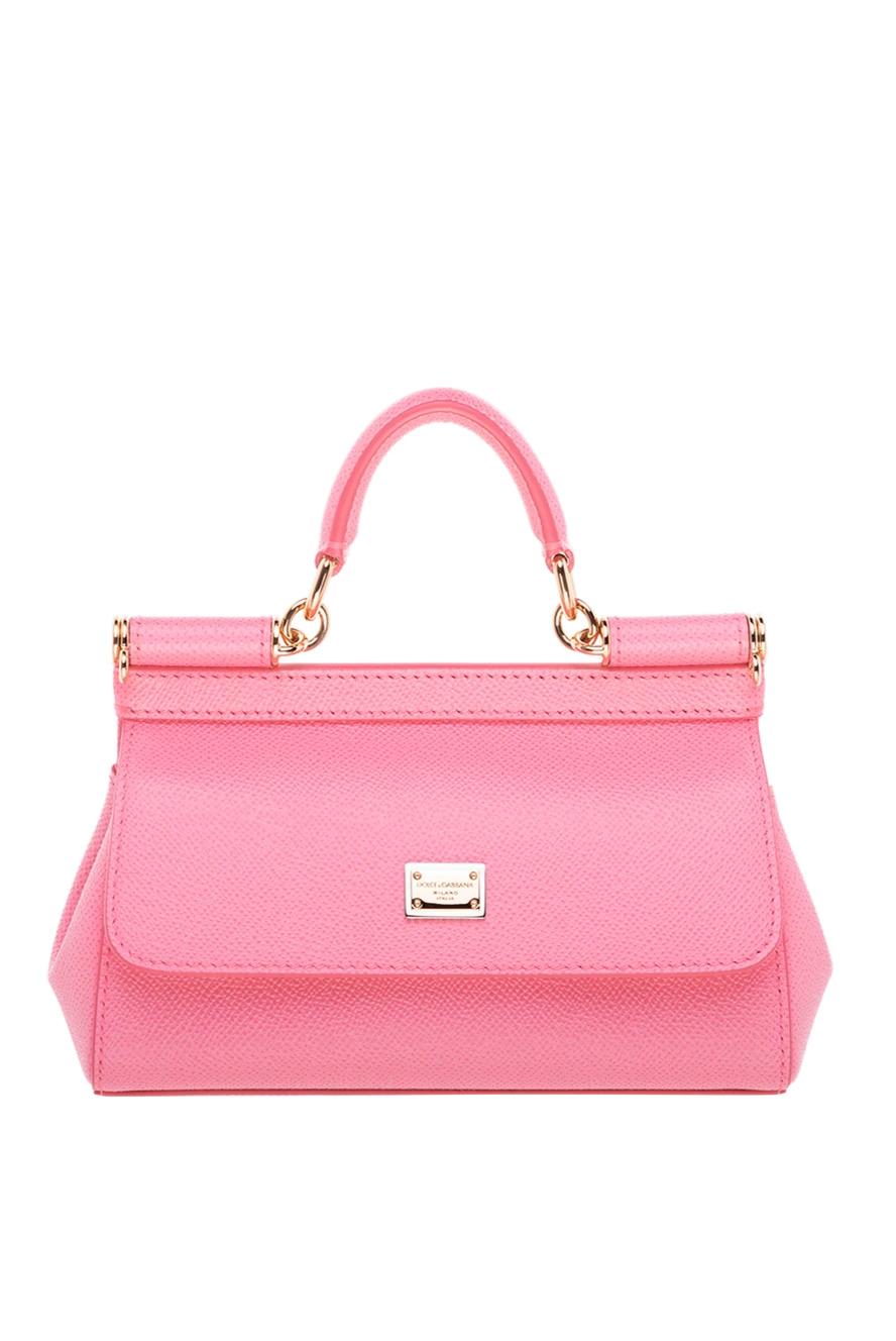 Dolce & Gabbana woman women's leather bag pink купить с ценами и фото 176252 - photo 1