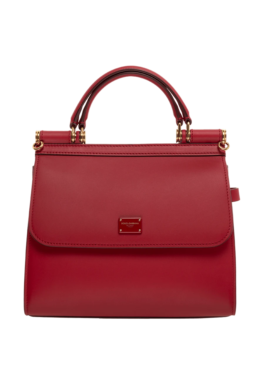 Dolce & Gabbana woman women's red genuine leather bag купить с ценами и фото 176272 - photo 1