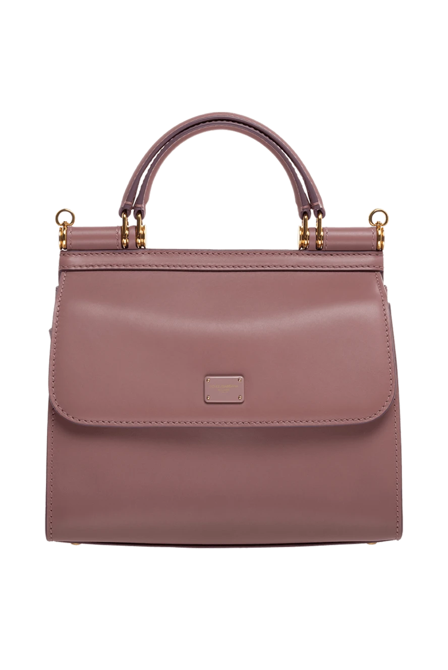 Dolce & Gabbana woman women's pink genuine leather bag купить с ценами и фото 176273 - photo 1