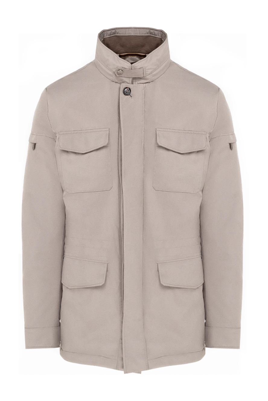 Moorer man gray polyester jacket for men купить с ценами и фото 176300 - photo 1