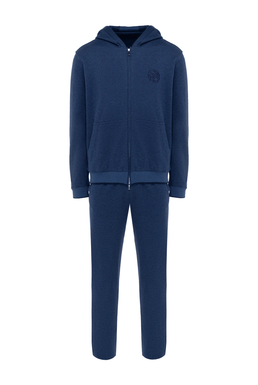 Roger Pinault man men's blue cotton walking suit купить с ценами и фото 176309 - photo 1