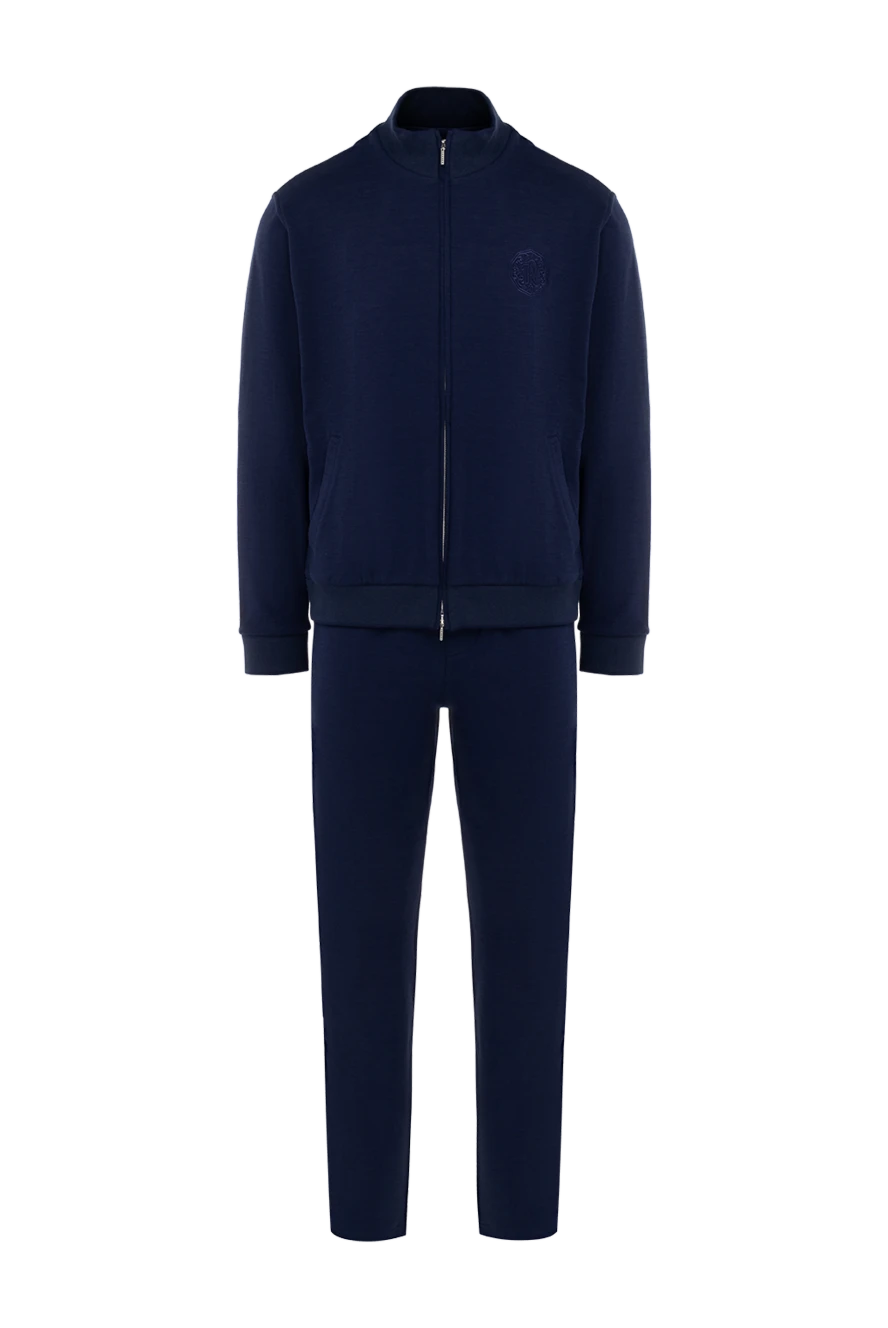 Roger Pinault man men's blue cotton walking suit купить с ценами и фото 176311 - photo 1