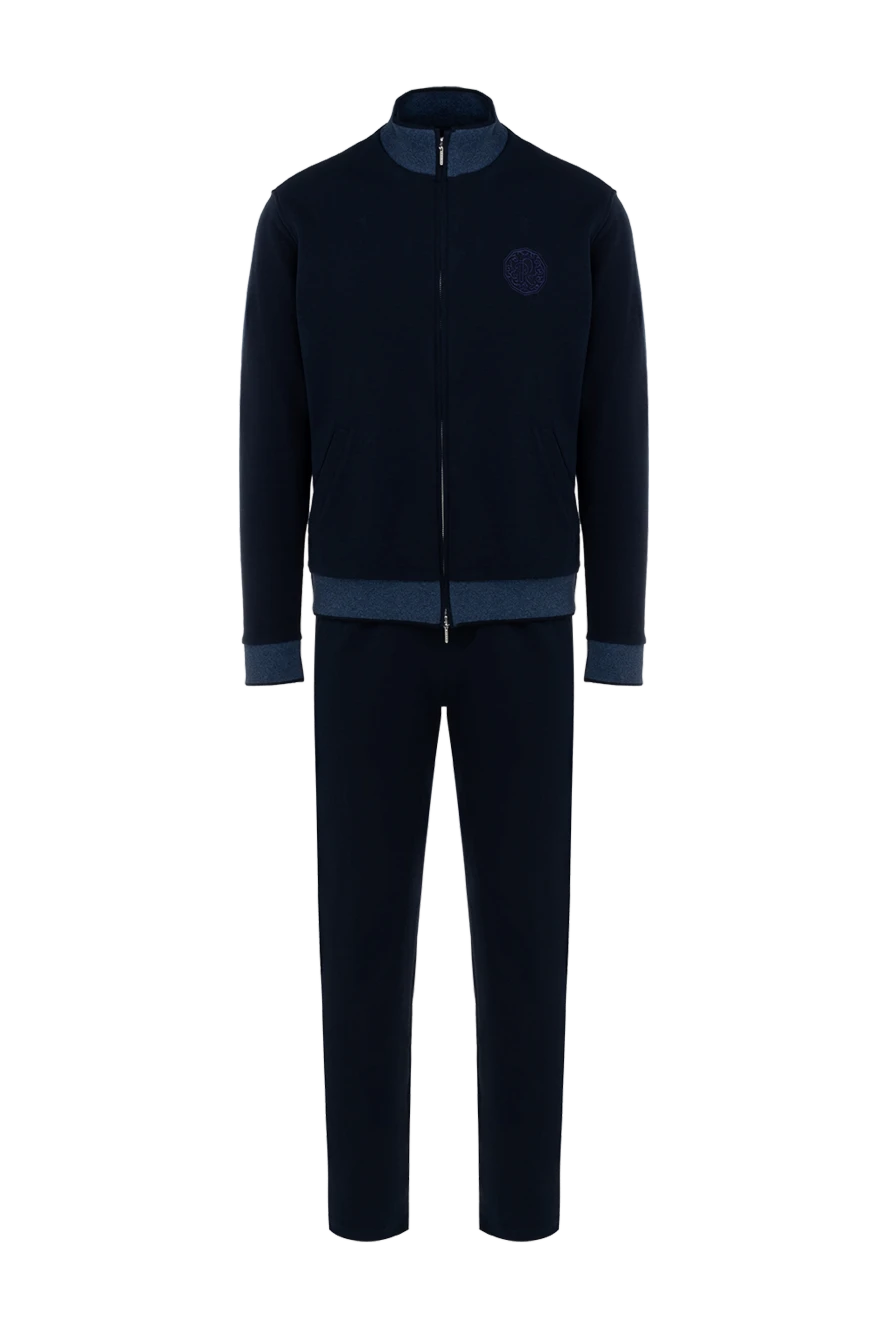 Roger Pinault man men's blue cotton walking suit купить с ценами и фото 176312 - photo 1